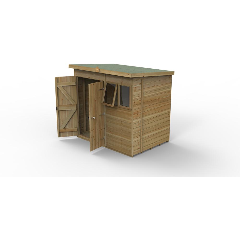 Forest Garden Timberdale 7 x 5ft Single Opening Pent Shed Image 3