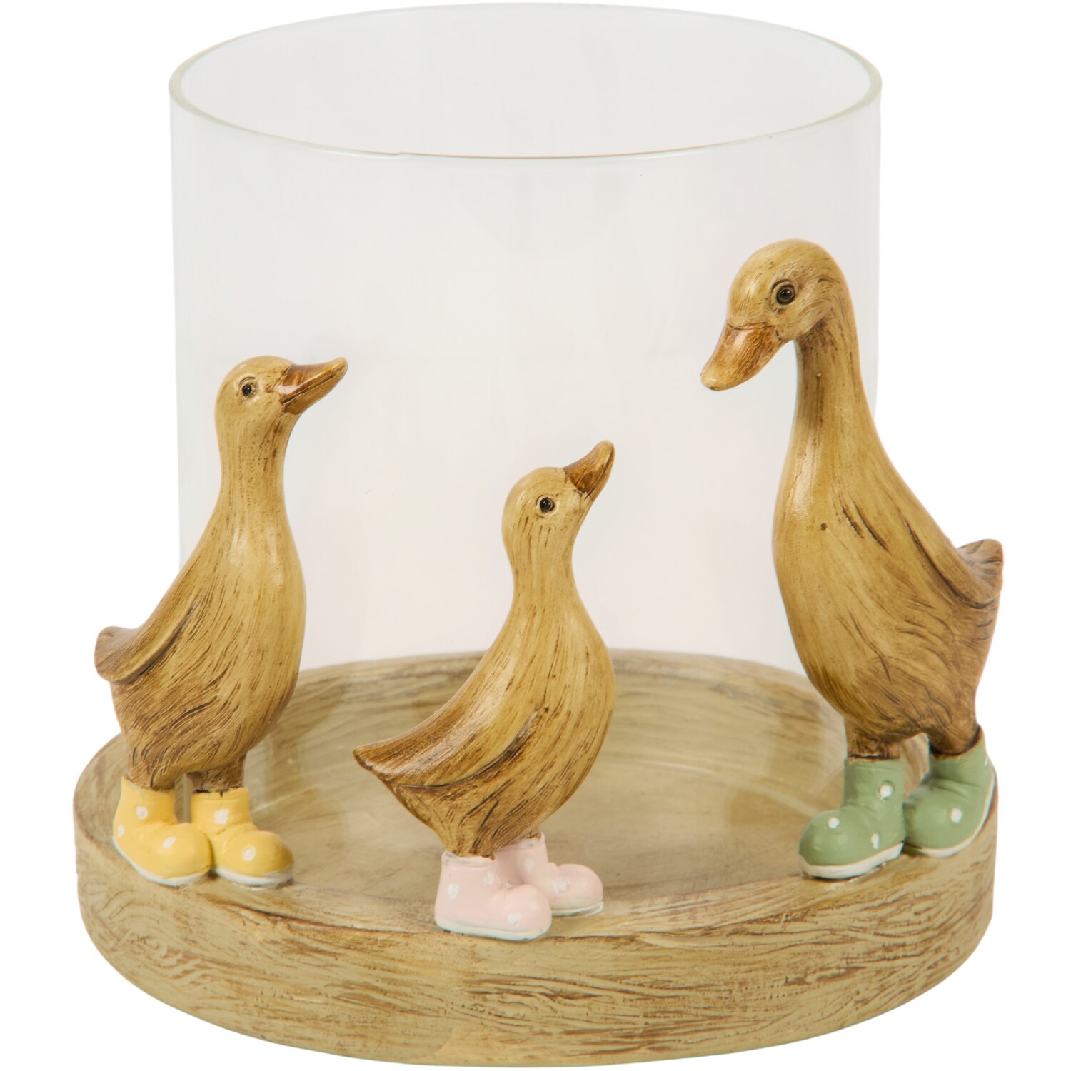 Duck In Wellingtons Hurricane Candle Holder Image 1