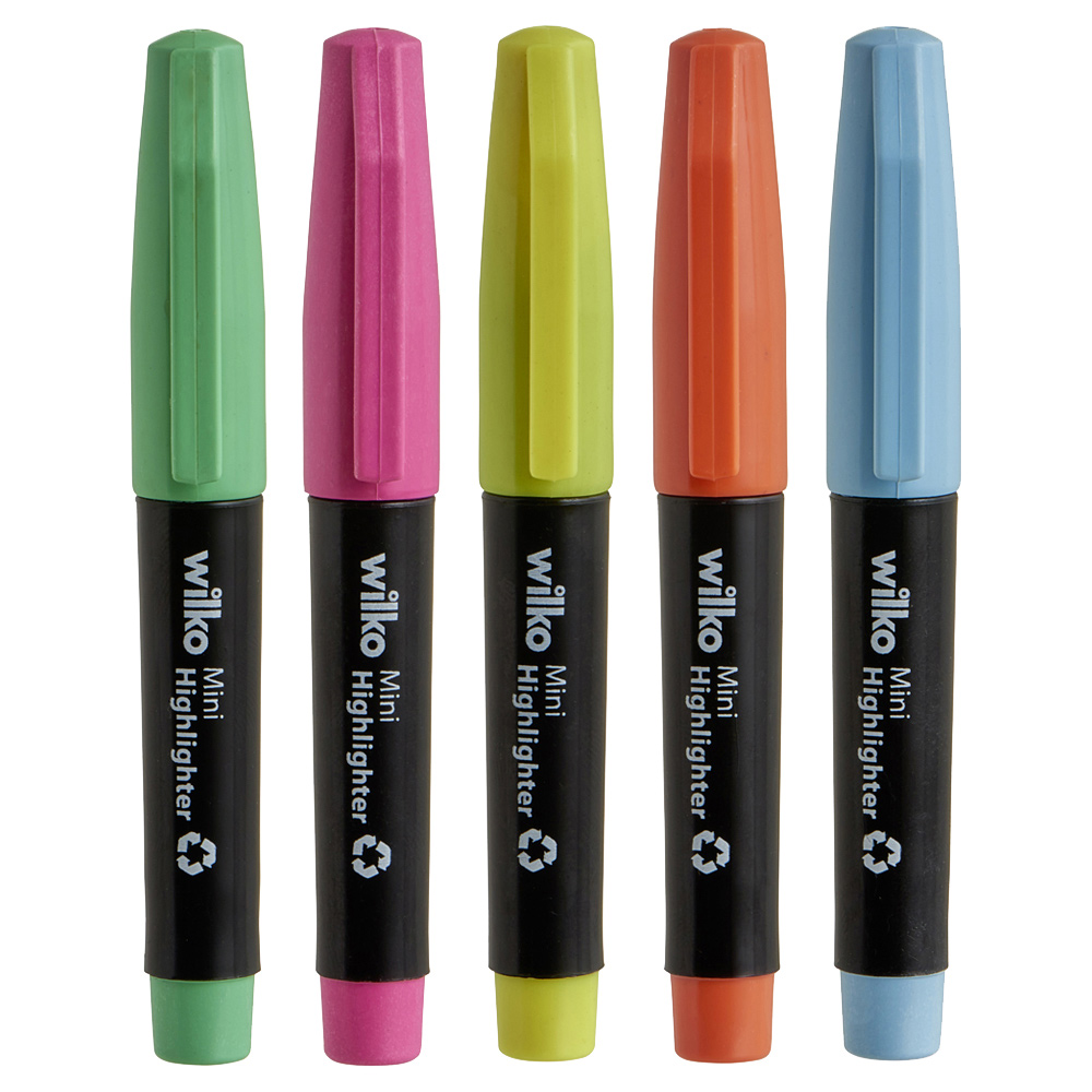 Wilko Mini Highlighters 10 Pack Wilko