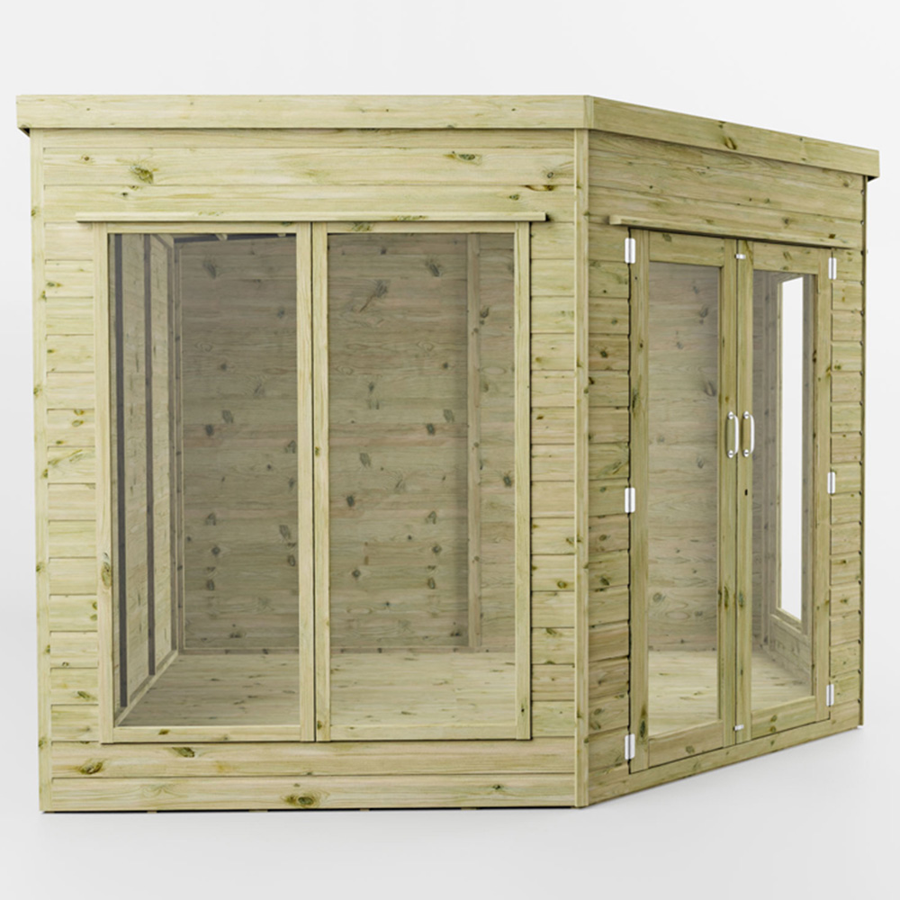 Mercia Corner Summerhouse with Side Shed 9 x 13ft Image 3