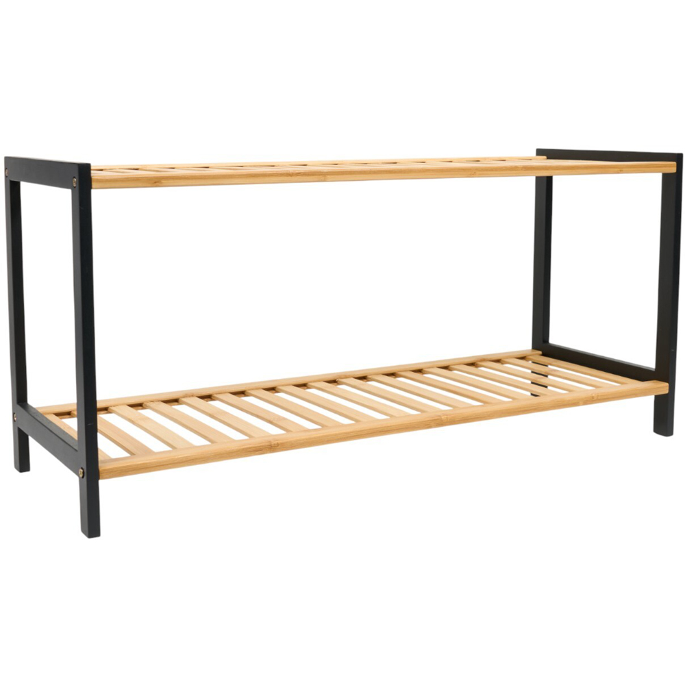 2 Tier Bamboo Shoe Rack Image 8