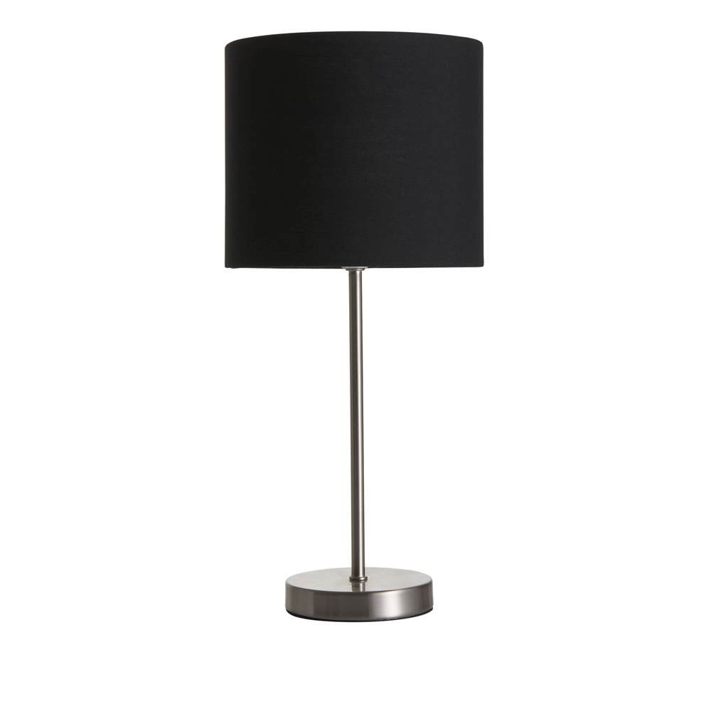 Wilko Milan Black Table Lamp Wilko