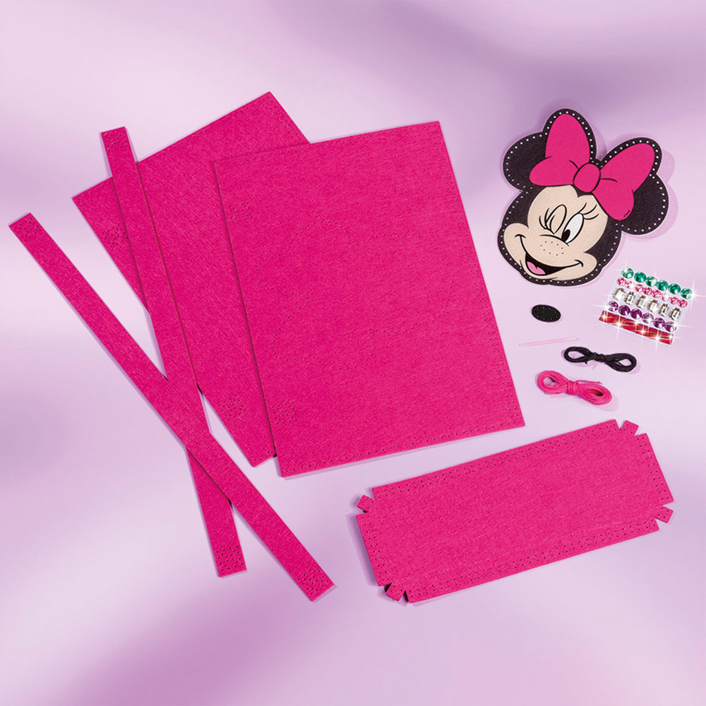 Disney Minnie Mouse Pink DIY Shoulder Bag Kit Image 2