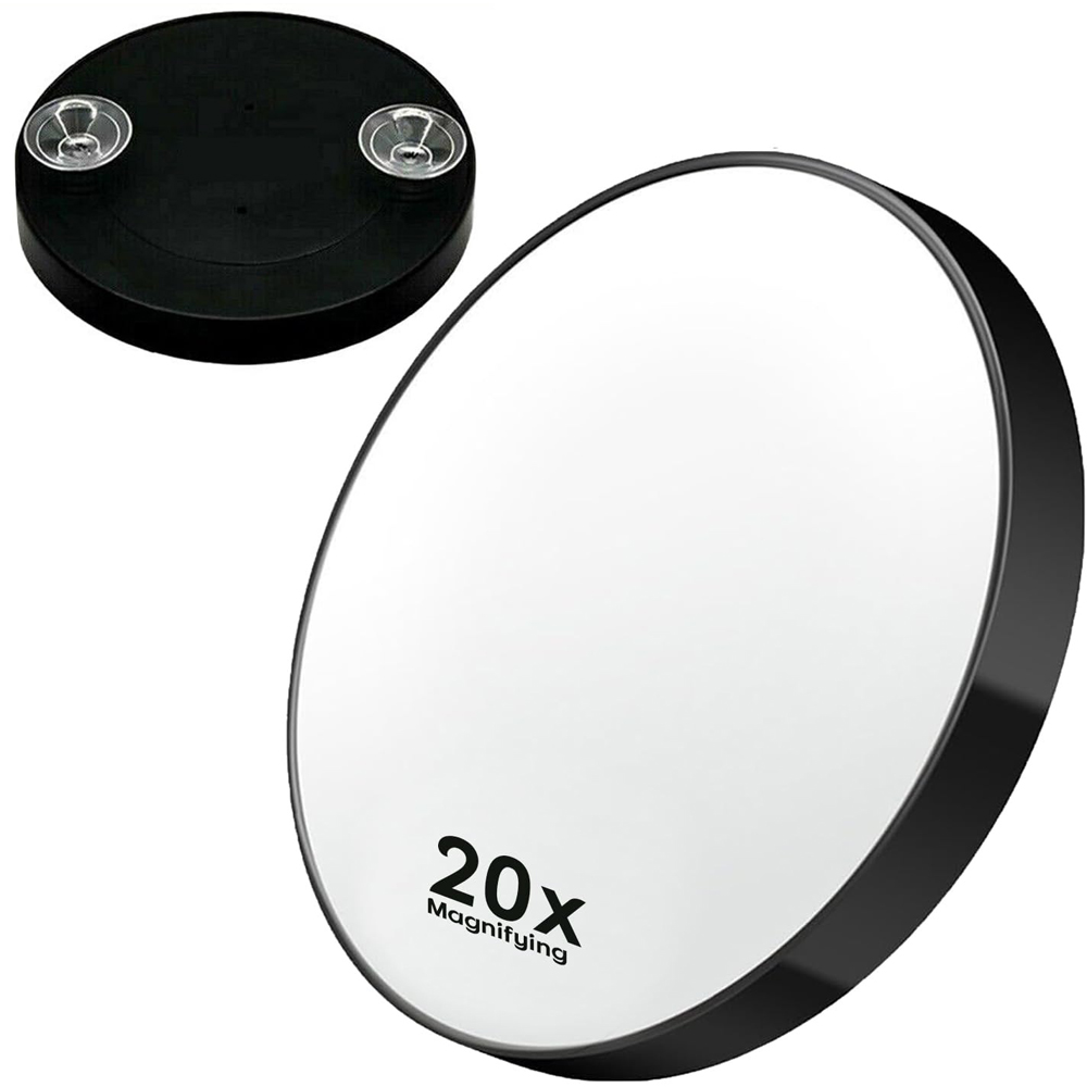 ATEK 20x Portable Magnifying Makeup Mirror with Suction Cups Image 3
