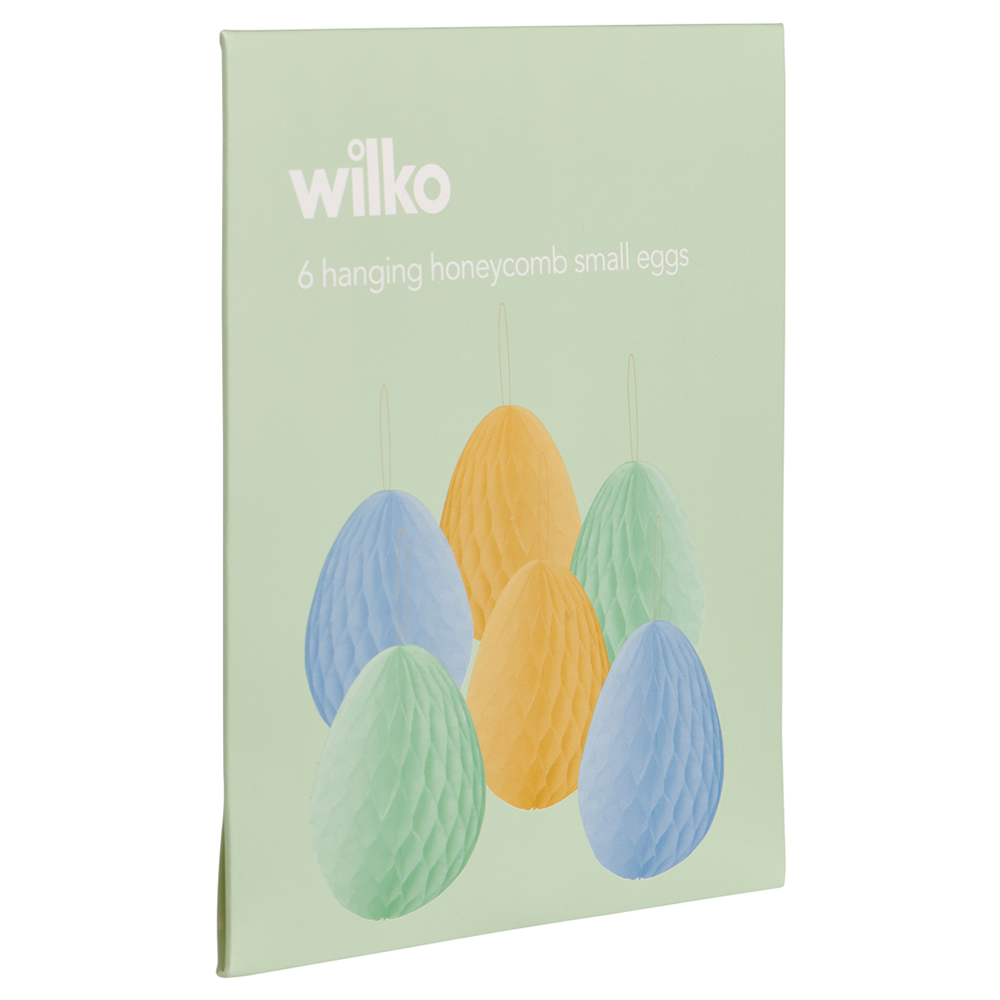 Wilko Hanging Honeycomb Small Eggs 6 Pack Image 4
