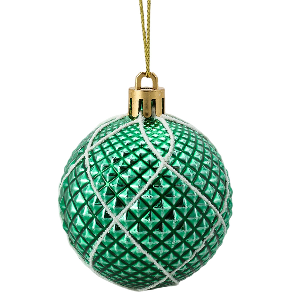 Living and Home Red Green and White Christmas Tree Decoration Ornaments 42 Pack Image 3