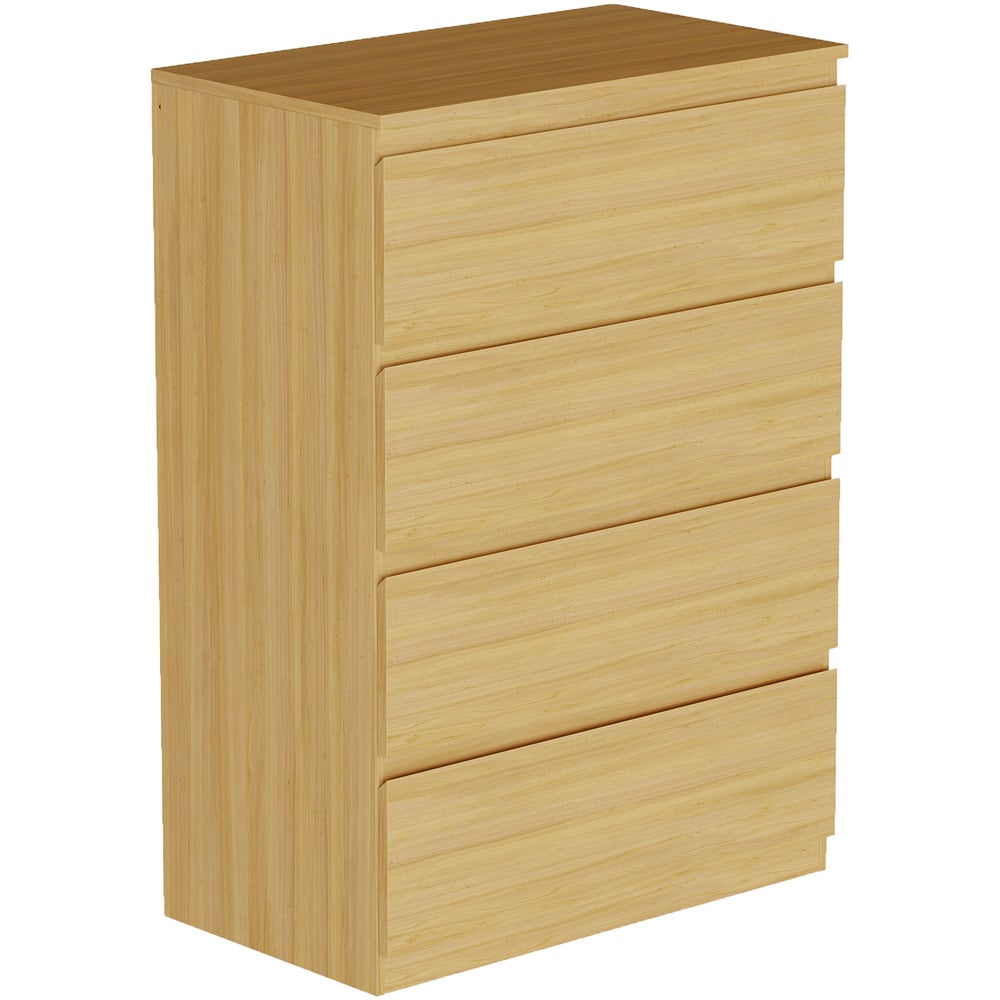 Vida Designs Denver 4 Drawer Pine Chest of Drawers Image 2