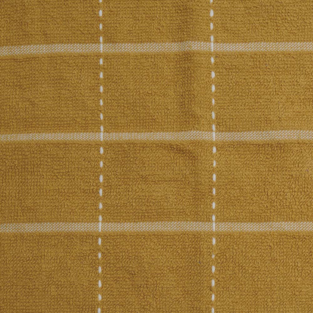 Wilko Cotton Terry Tea Towel Yellow 45 x 60cm Image 3
