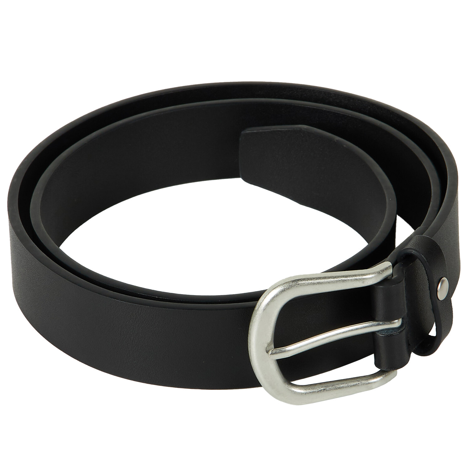 Men's Leather Belt - Black / M-L Image 4