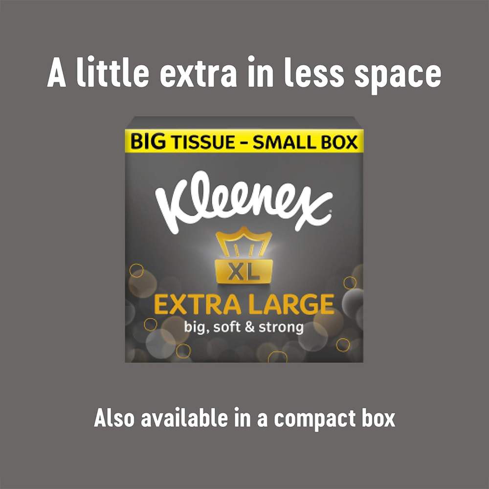 Kleenex Extra Large Compact Facial Tissue 44 Sheets 24 Pack Image 4