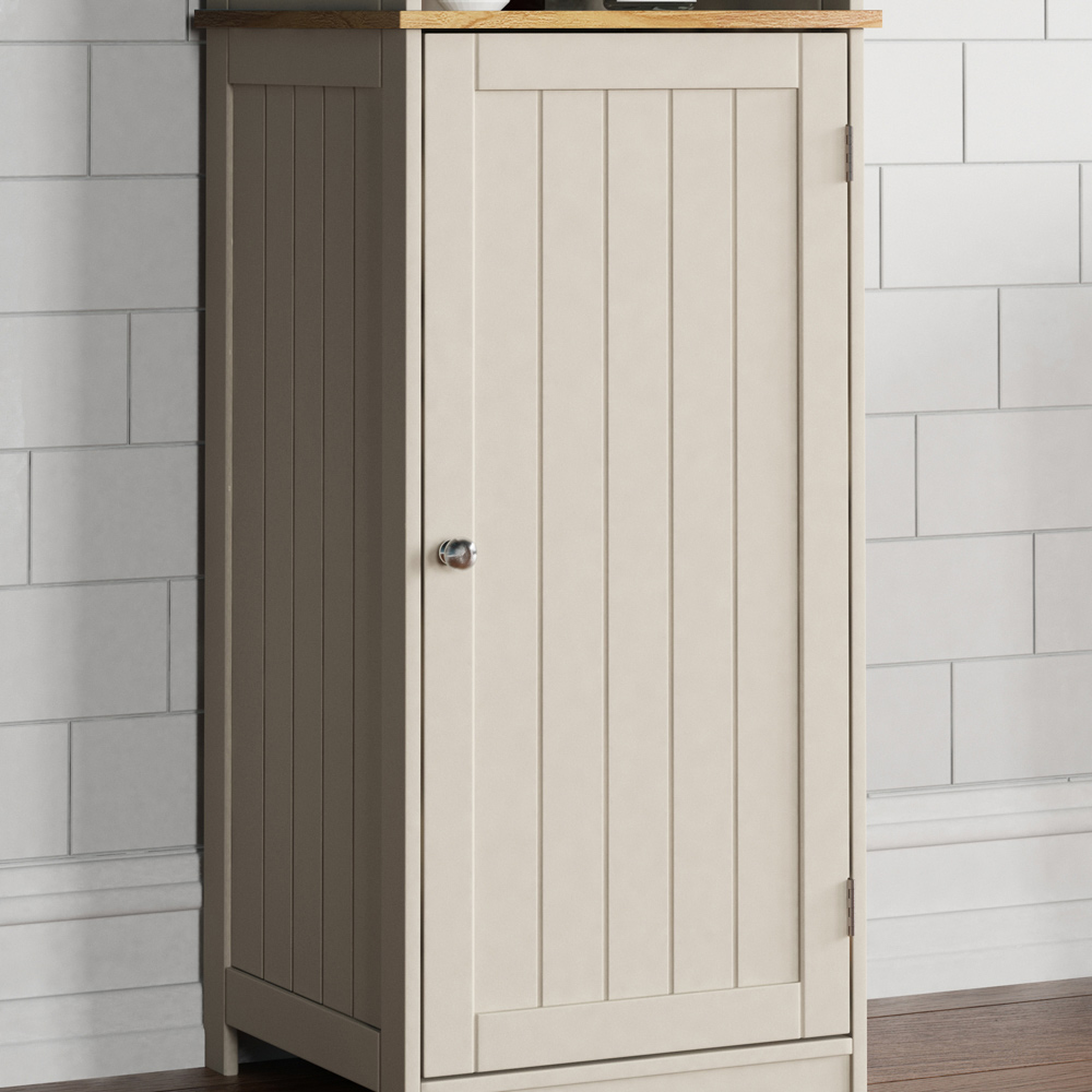 Bath Vida 2 Door Grey Tall Floor Cabinet Image 3