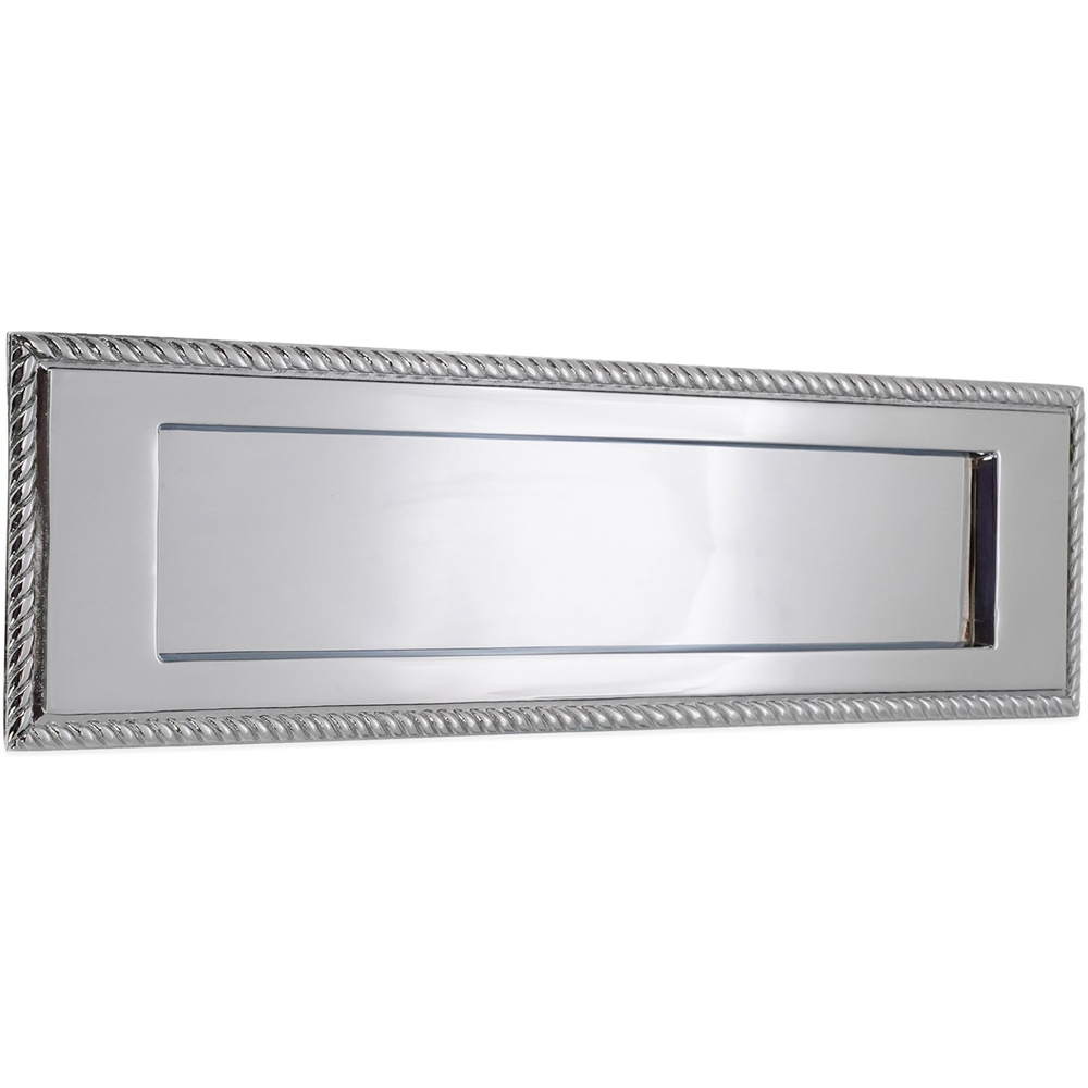 Spira Brass Georgian Polished Chrome Letter Plate 250mm Image 1