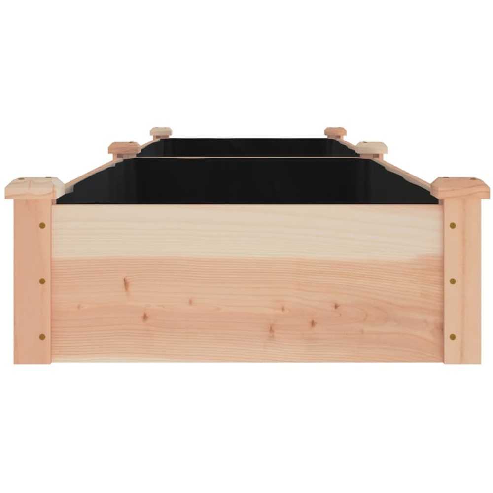 vidaXL Brown Solid Fir Garden Raised Bed 240 x 60 x 25cm Image 4