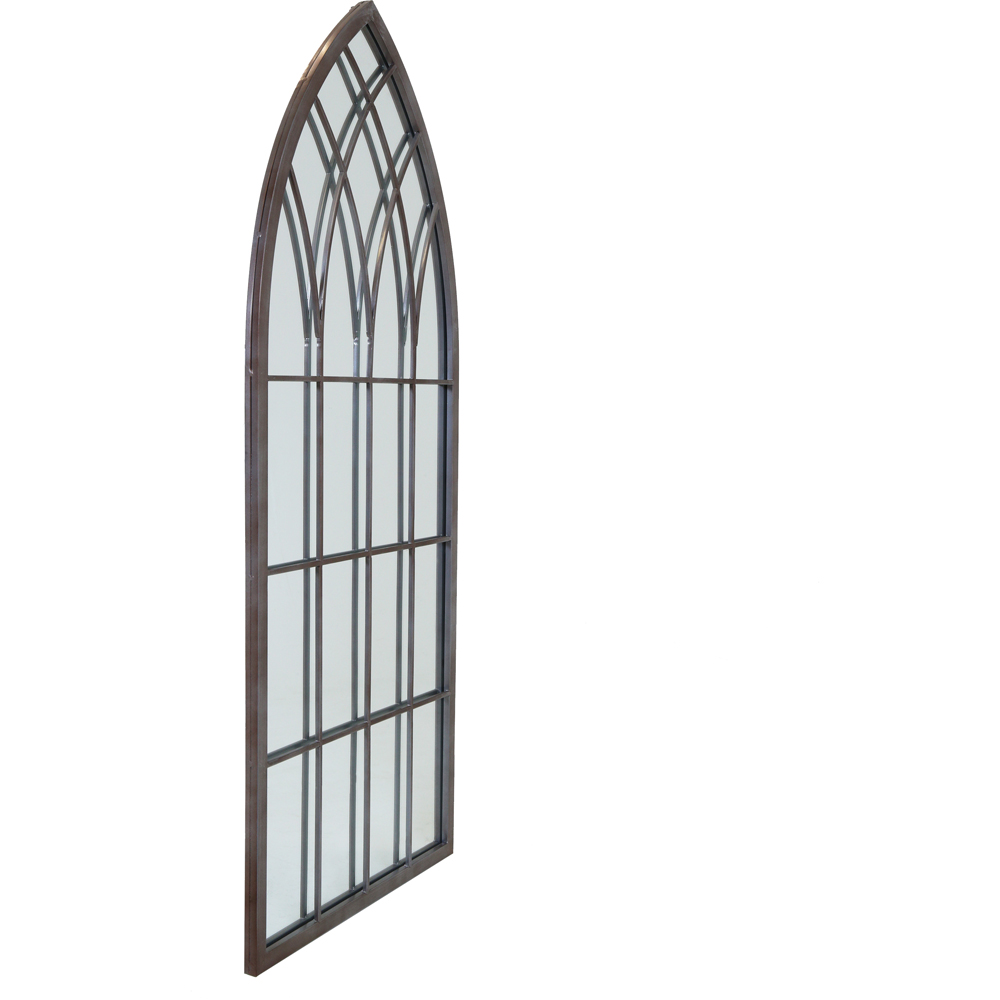 Charles Bentley Grey Arch Outdoor Garden Mirror 115 x 50cm Image 3