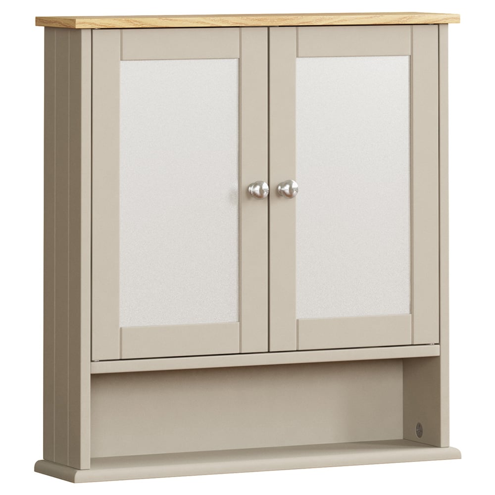 Bath Vida Priano Grey 2 Door Mirror Bathroom Cabinet Image 2
