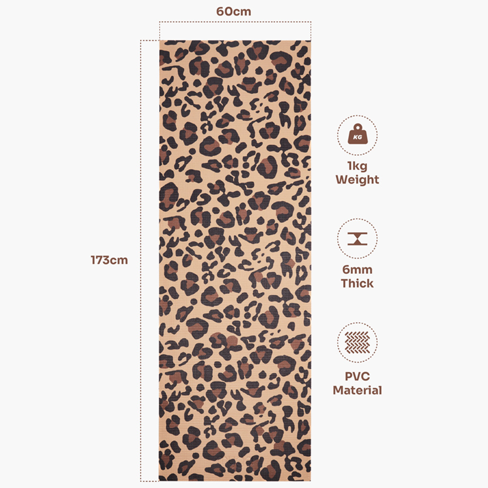 Myga Leopard Yoga Mat Image 5