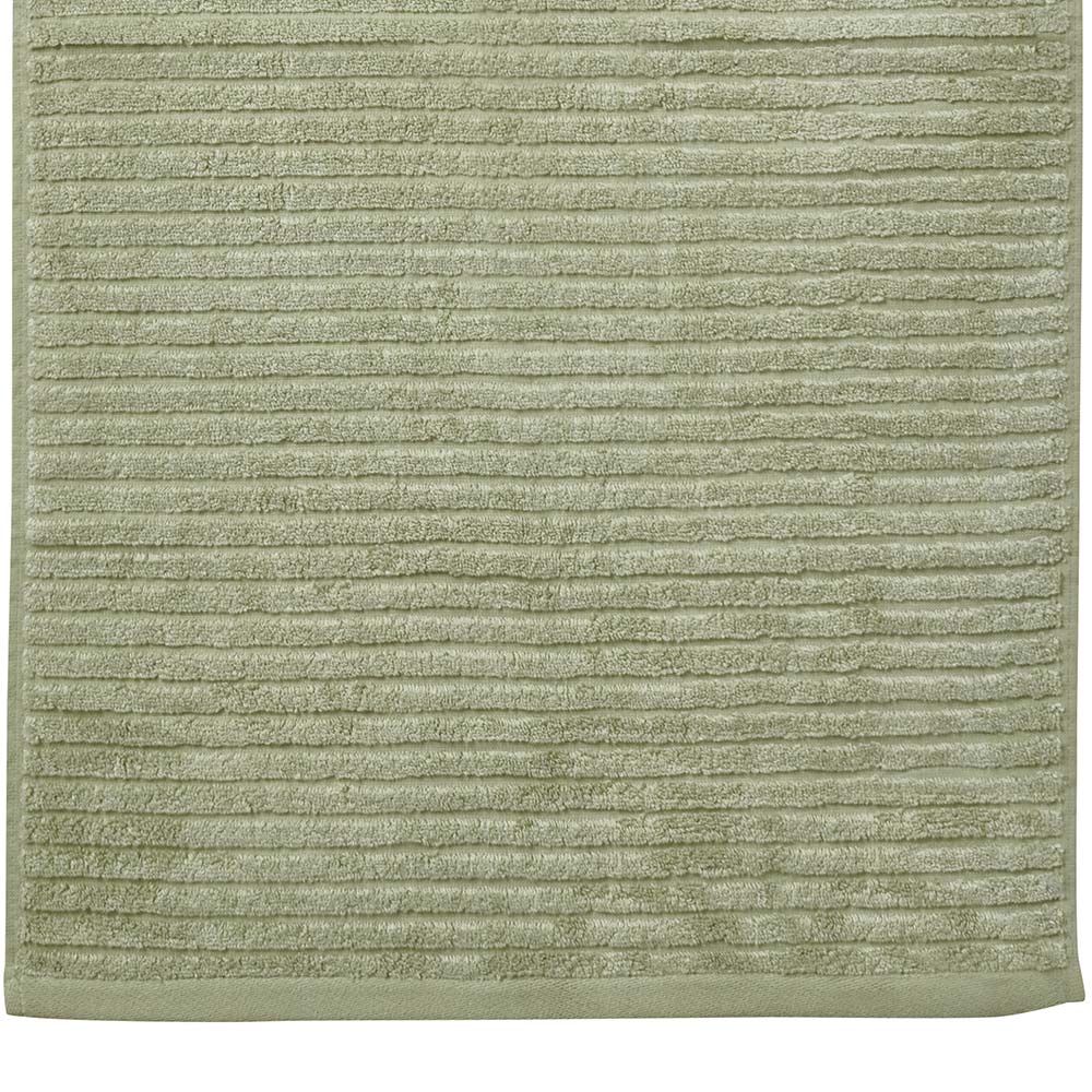 Wilko Sage Green Ribbed Hand Towel Image 6