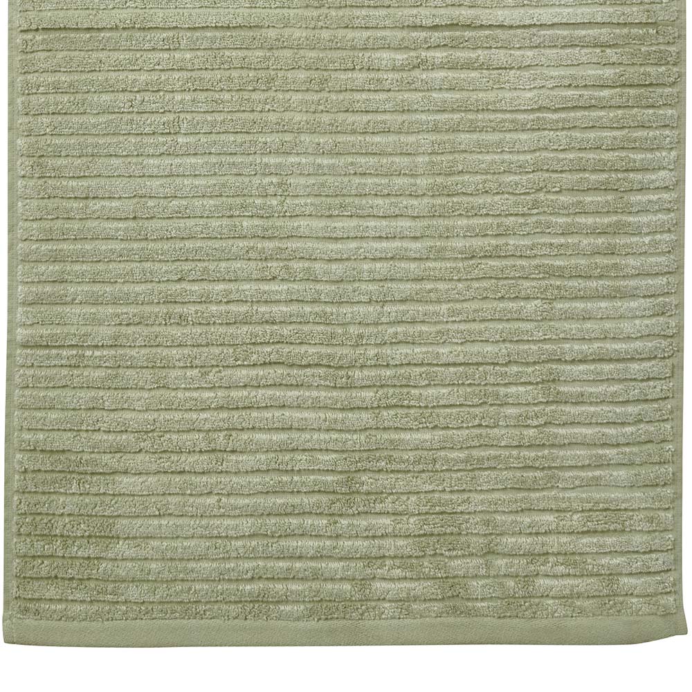 Wilko Sage Green Ribbed Hand Towel Wilko