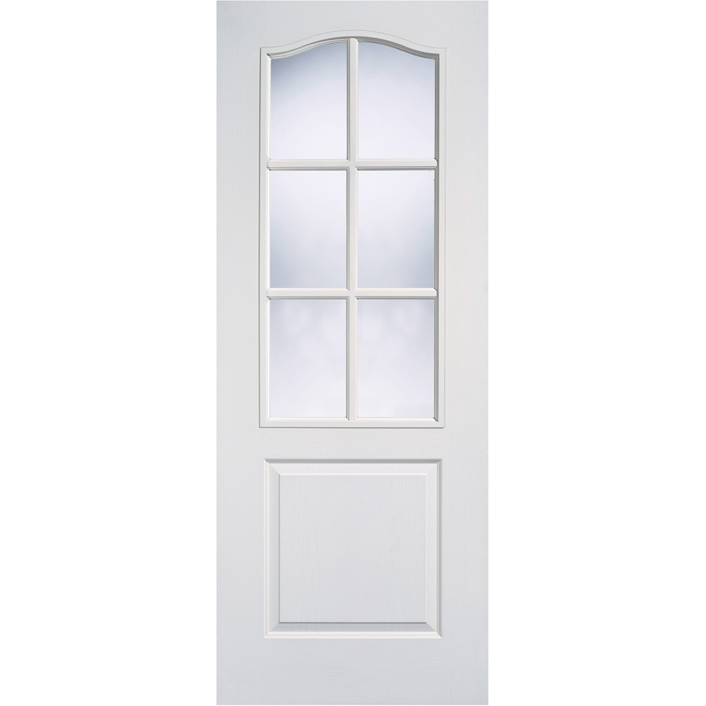 LPD Doors Classic 1 Panel 6L Glazed Internal Door 1981 x 838mm Image 1