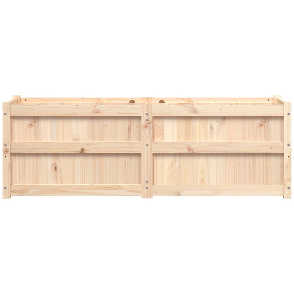 vidaXL Brown Pine Wood Raised Garden Bed 50 x 150 x 50cm Image 5