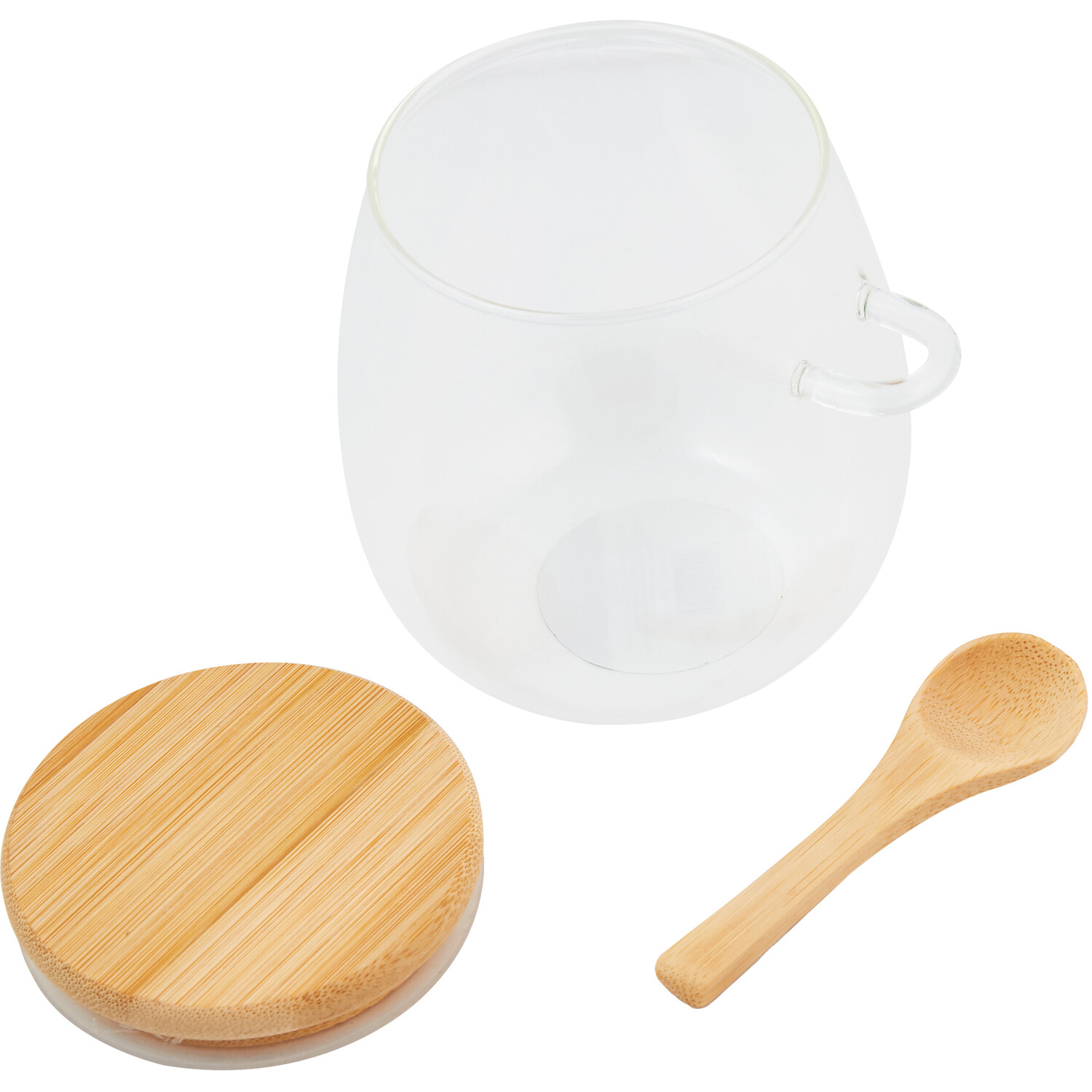 Glass Storage Jar with Bamboo Lid - 600ml Image 2