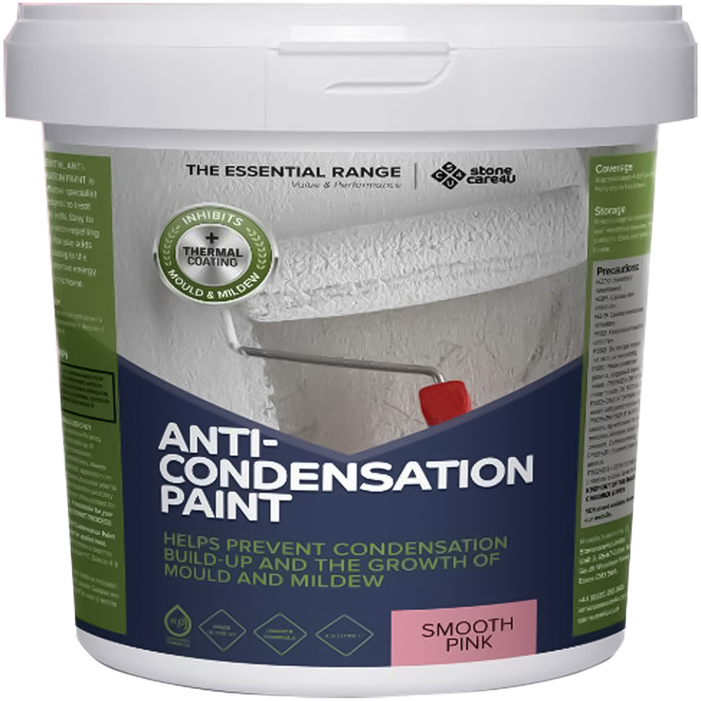 StoneCare4U Essential Walls & Ceilings Smooth Pink Anti Condensation Paint 2.5L Image 2