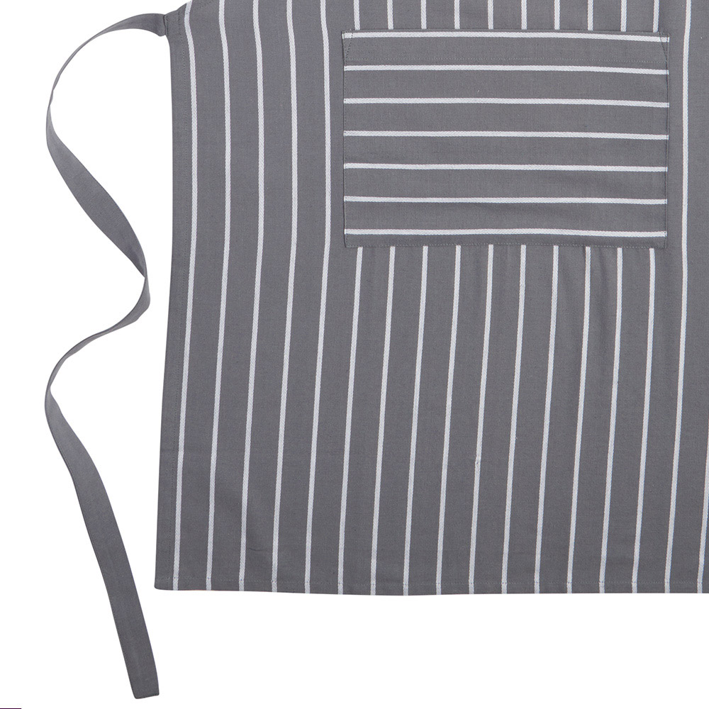 Wilko Grey and White Stripe Apron Image 5
