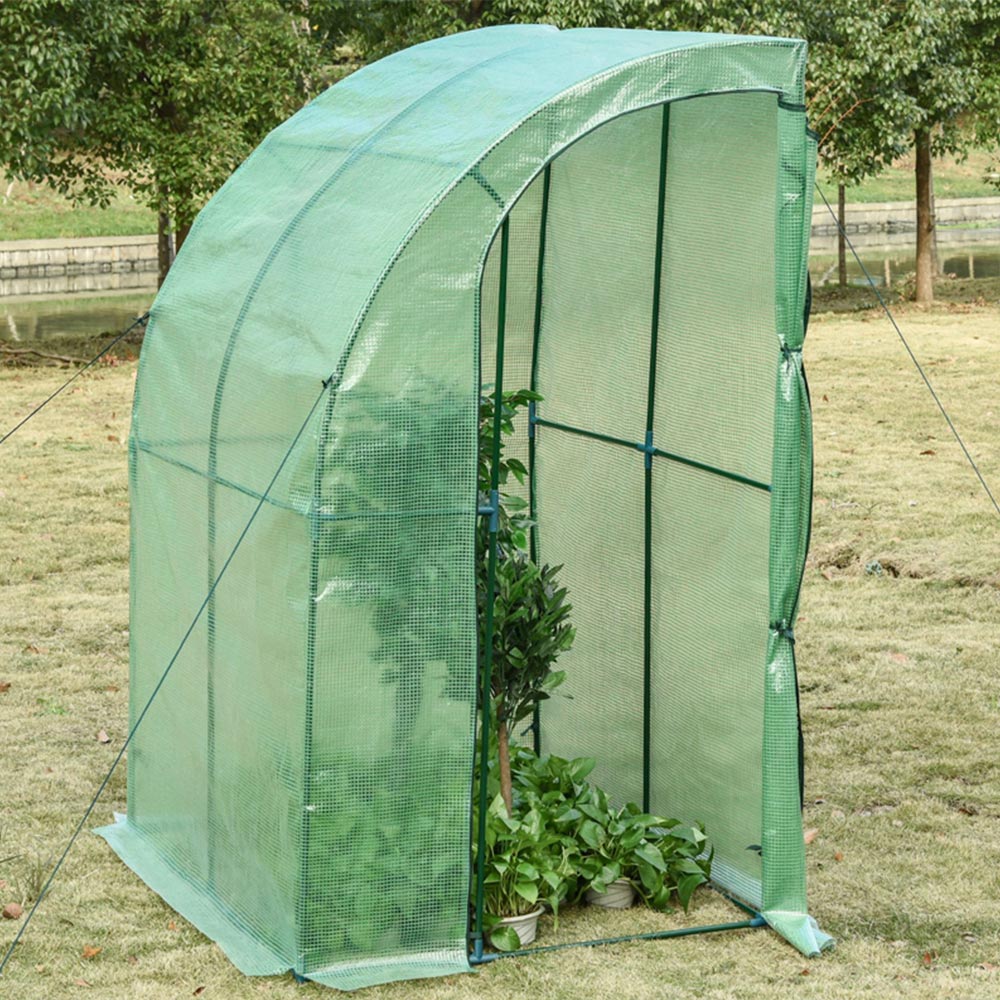 Outsunny Green Steel 4.7 x 4ft Medium Greenhouse Image 5