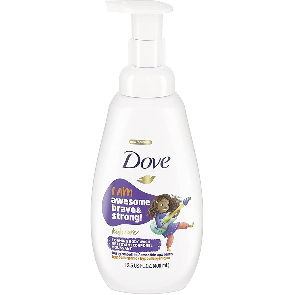 Dove Kids Care Berry Smoothie Hypoallergenic Foaming Body Wash 400ml 8 Pack Image 3