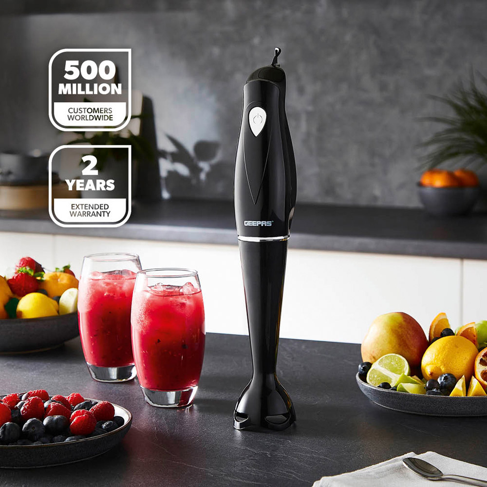 Geepas GHB5467UK-BK Black Hand Blender 180W Image 2