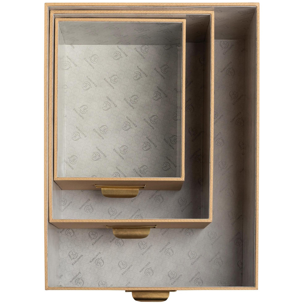 Exacompta OfficeByMe Beige Storage Box Set of 3 Image 8