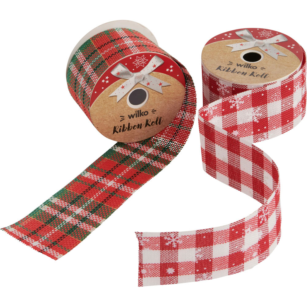 Wilko Cosy Assorted Ribbon Roll Image 1