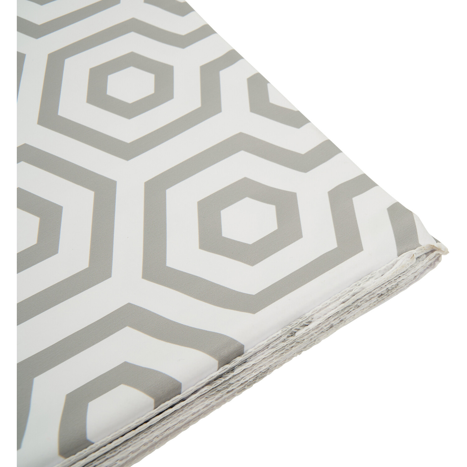 Grey Geo Wipe Clean Tablecloth - Grey Image 2