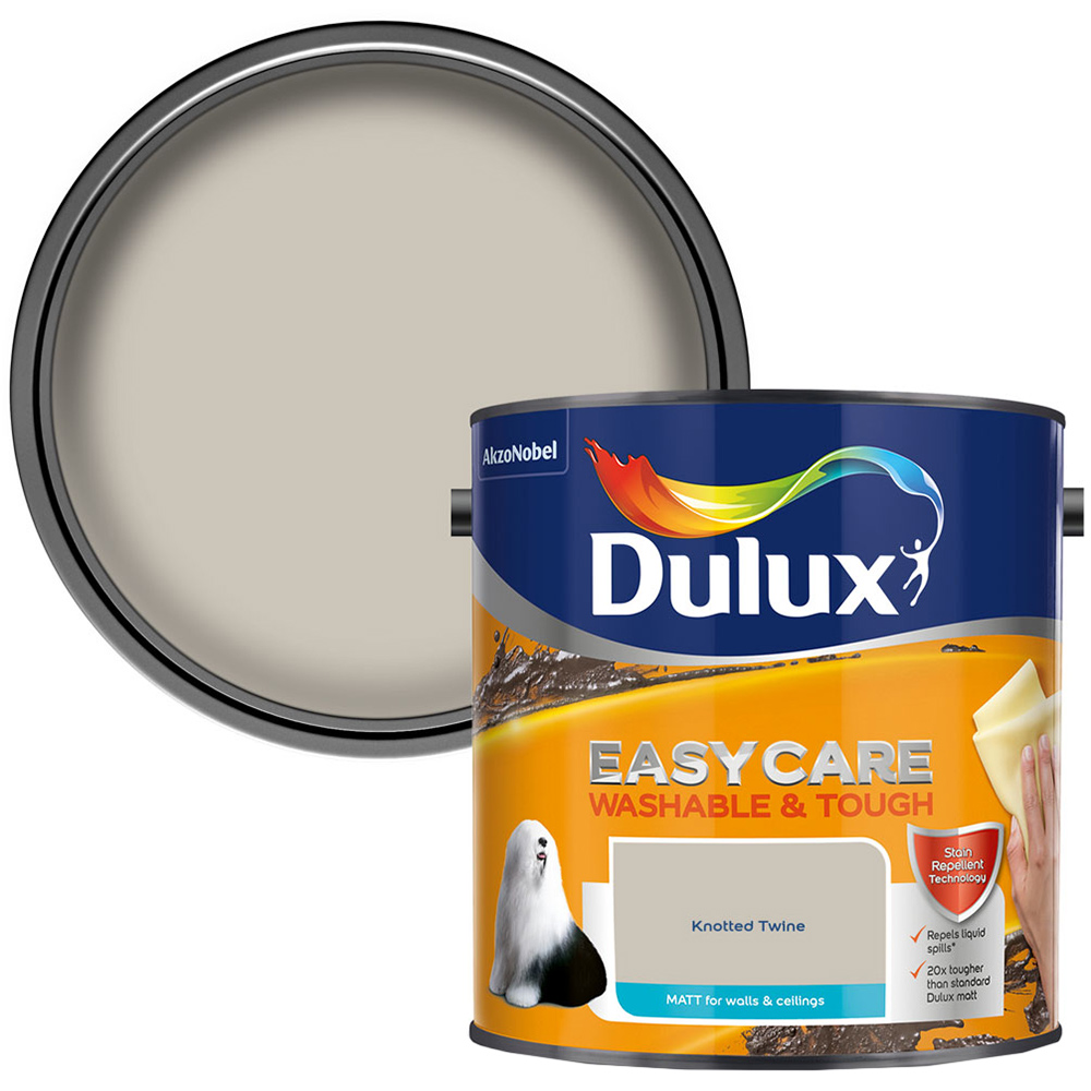 Dulux Easycare Washable & Tough Knotted Twine Matt Paint 2.5L Image 1