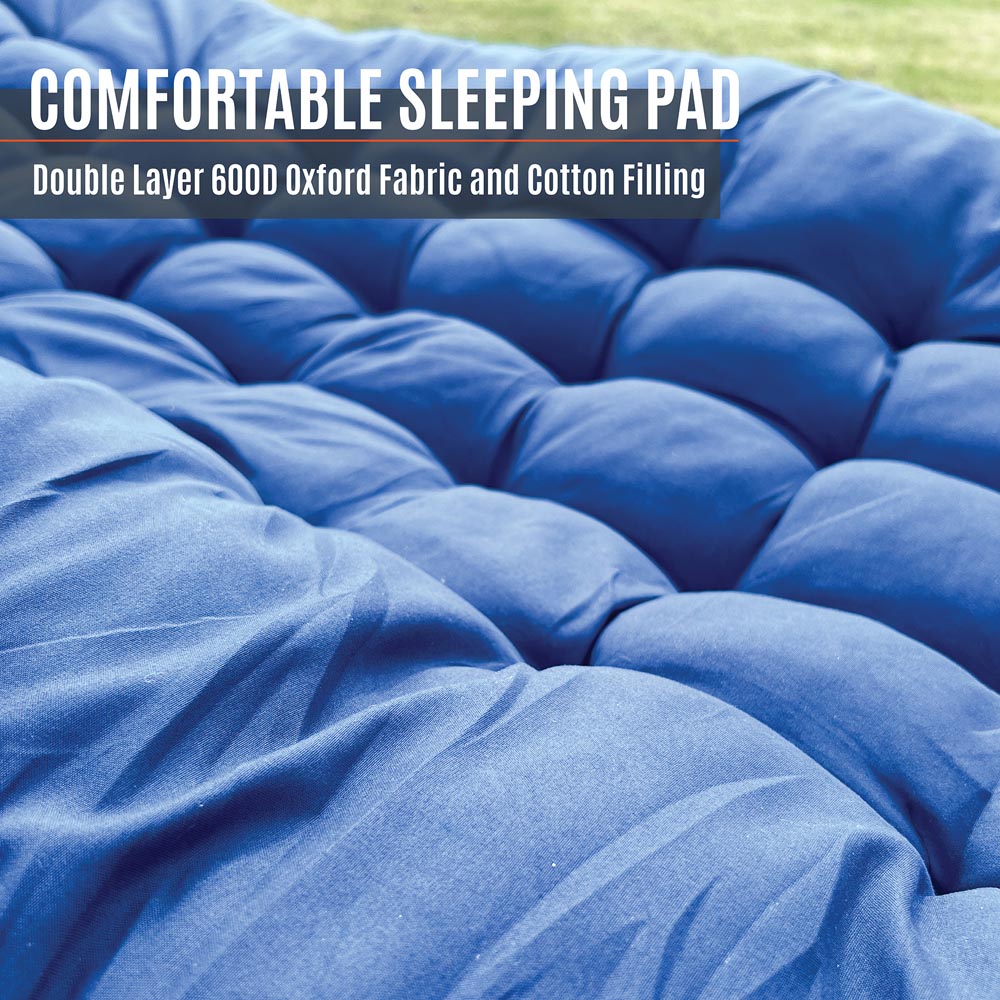 Milestone Camping Folding Camping Bed with Sleeping Pad Image 4