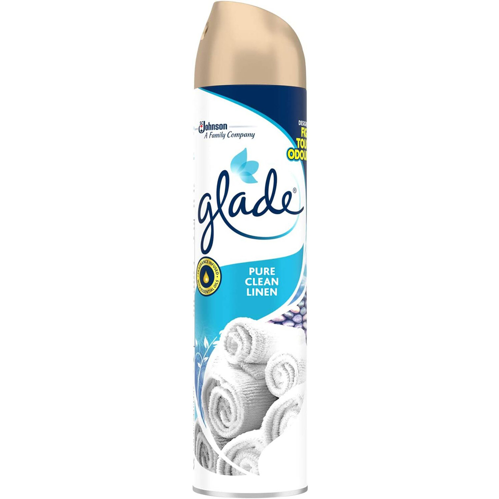 Glade Pure Clean Linen Air Freshener Aerosol 300ml Image