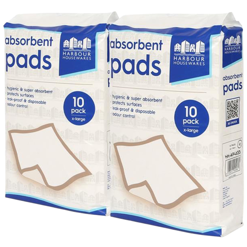 Harbour Housewares Disposable Incontinence Bed Pad 60 x 89cm 20 Pack Image 1