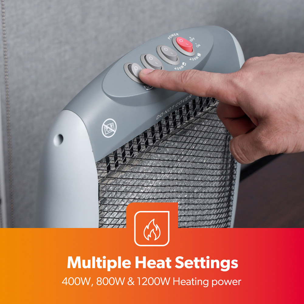 Geepas Grey Halogen Heater 1200W Image 3