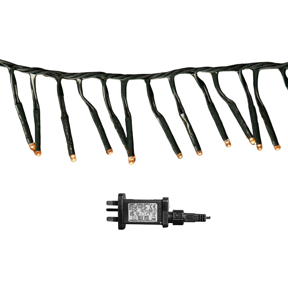 Samuel Alexander 1440 Vintage Gold LED Multi-Action Christmas Cluster String Light 18.5m Image 2