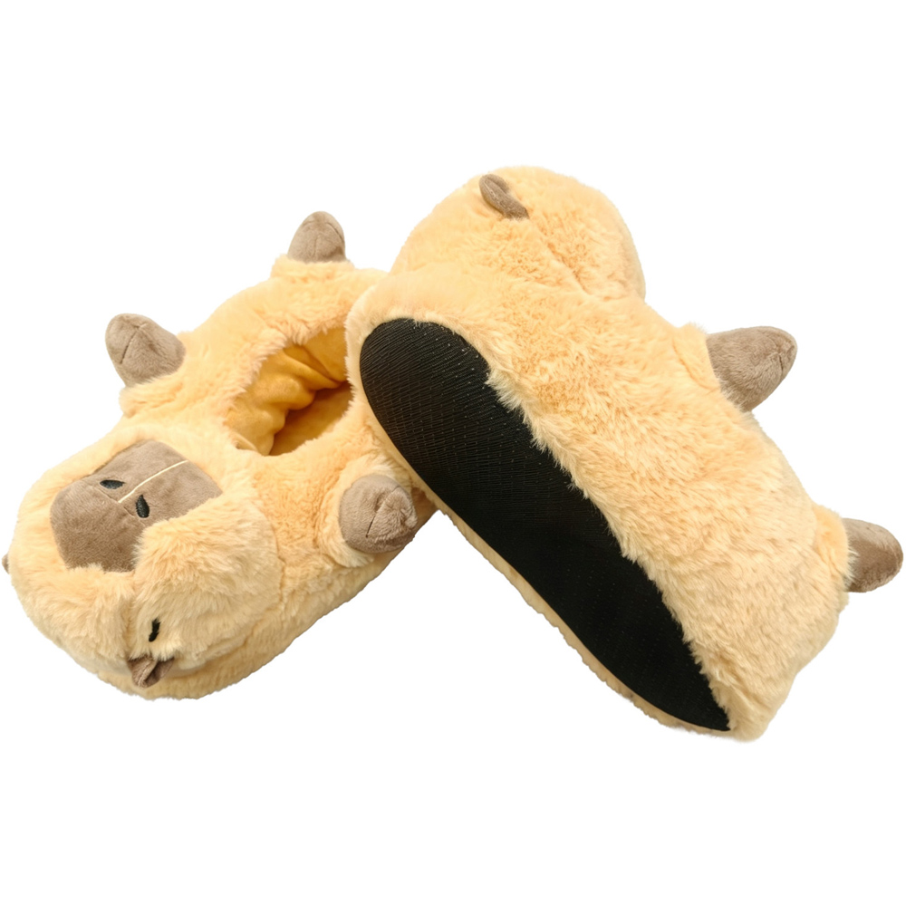 Capybara Fluffy Slippers Image 4