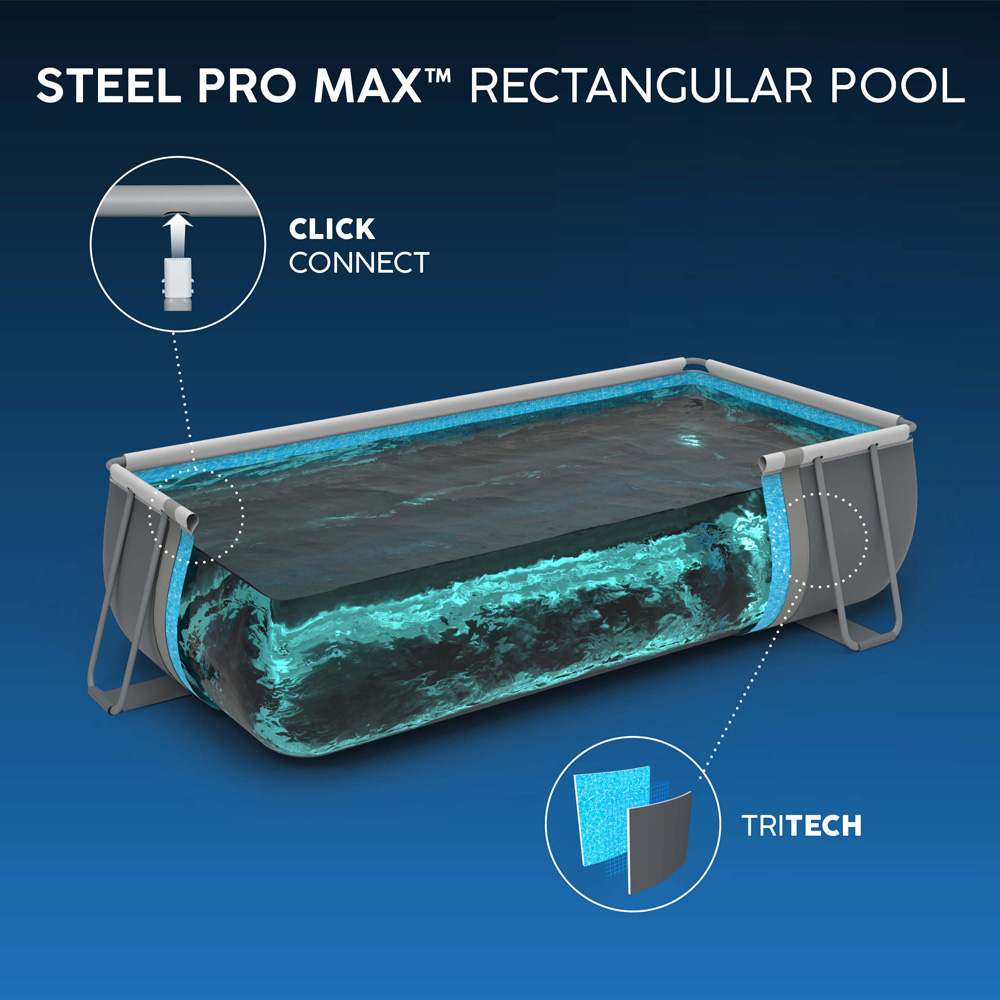 Bestway Steel Pro Max Rectangular Pool Set 16 x 8ft x 48 inch Image 7