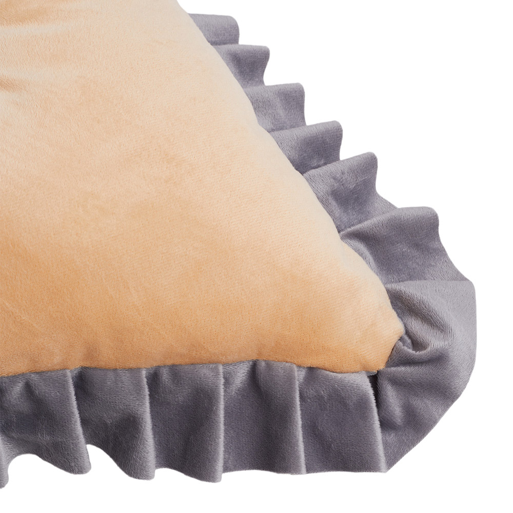 Living and Home Amber Camel and Grey Button Tufted Crown Headboard Pillow 60 x 150cm Image 5
