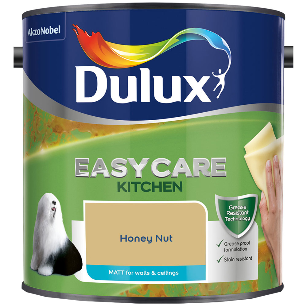 Dulux Easycare Kitchen Honey Nut Matt Paint 2.5L Image 2