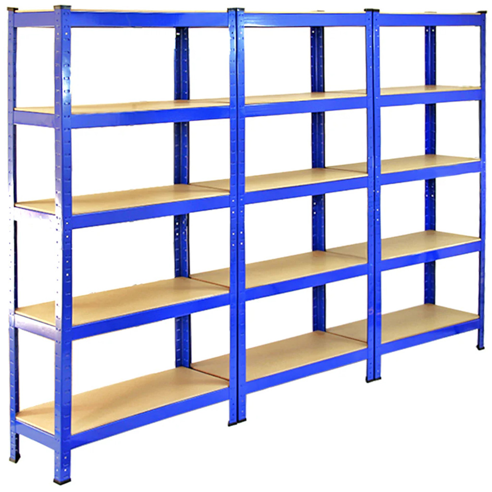 Monster Shop T-RAX Blue Metal Racking Units 182.5 x 120 x 50cm 10 Pack Image 3
