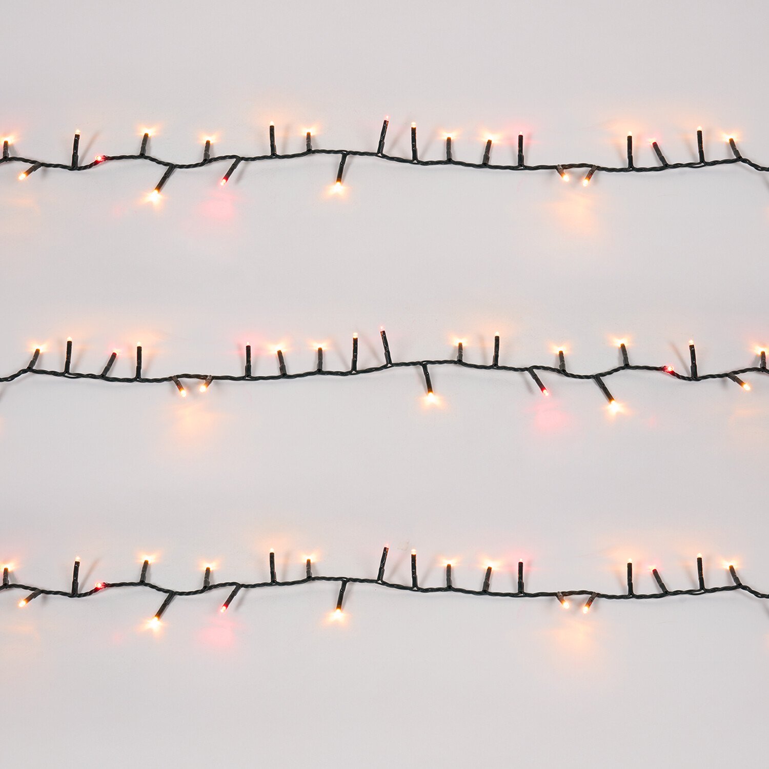 Compact LED Light Chain Red and Gold 600 Image 4