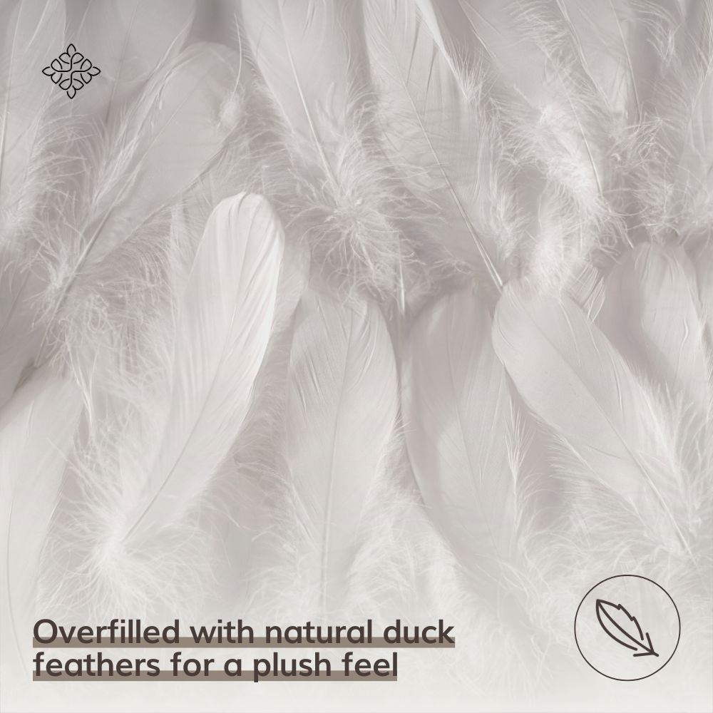 Opulent Home Super King Size White All Season Duck Feather and Down Duvet 10.5 Tog Image 4