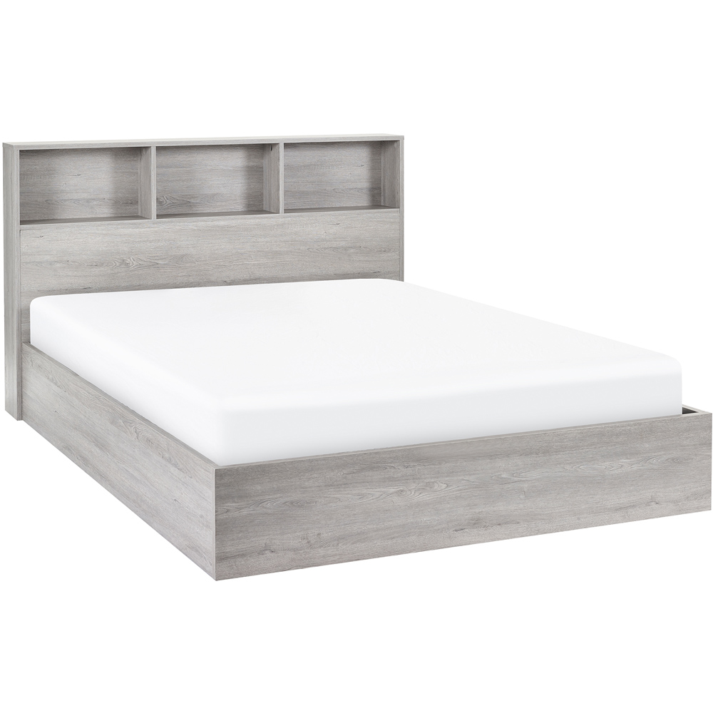 Julian Bowen Bali King Size Grey Oak Storage Ottoman Bed Image 2