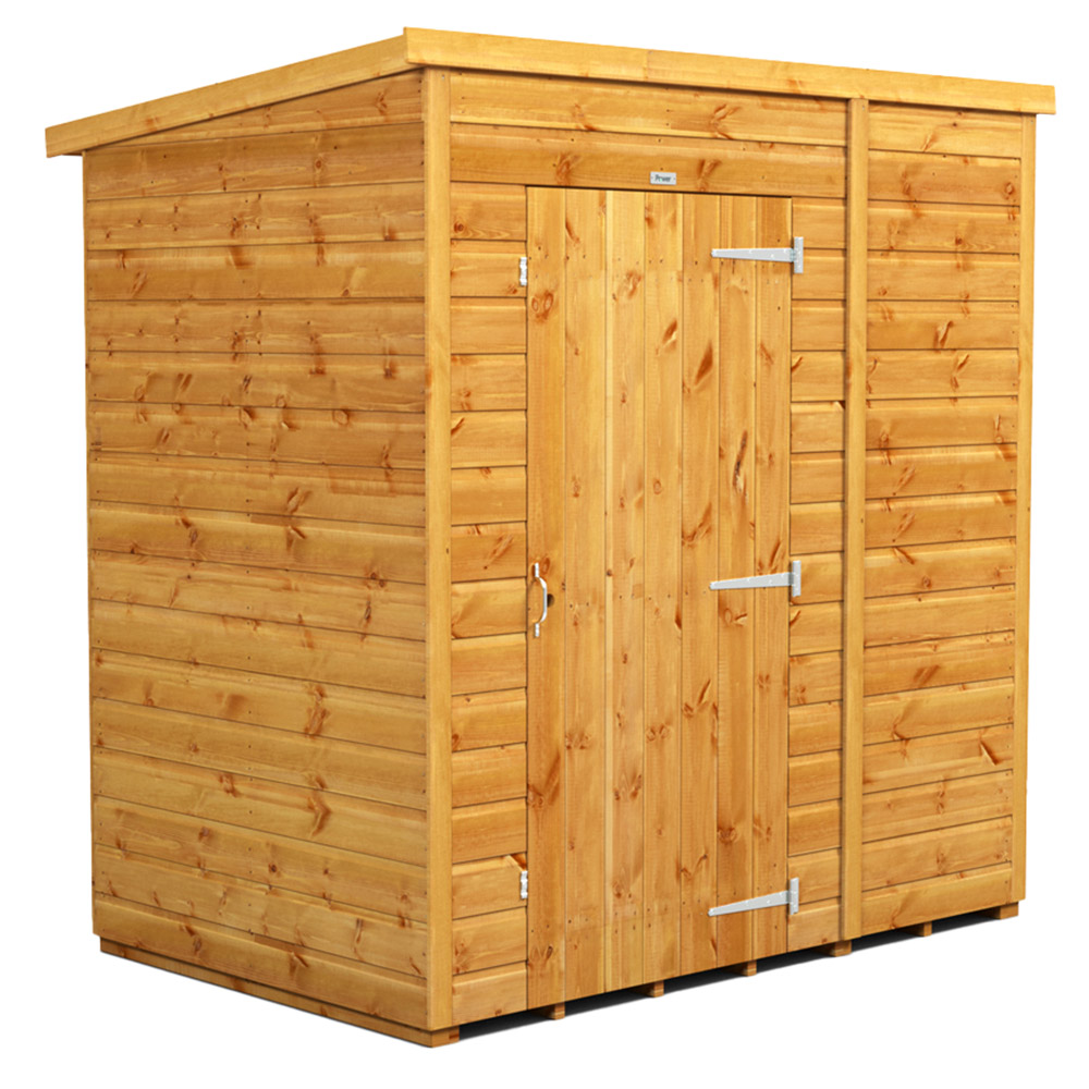Power Sheds 6 x 4ft Pent Wooden Shed Image 1