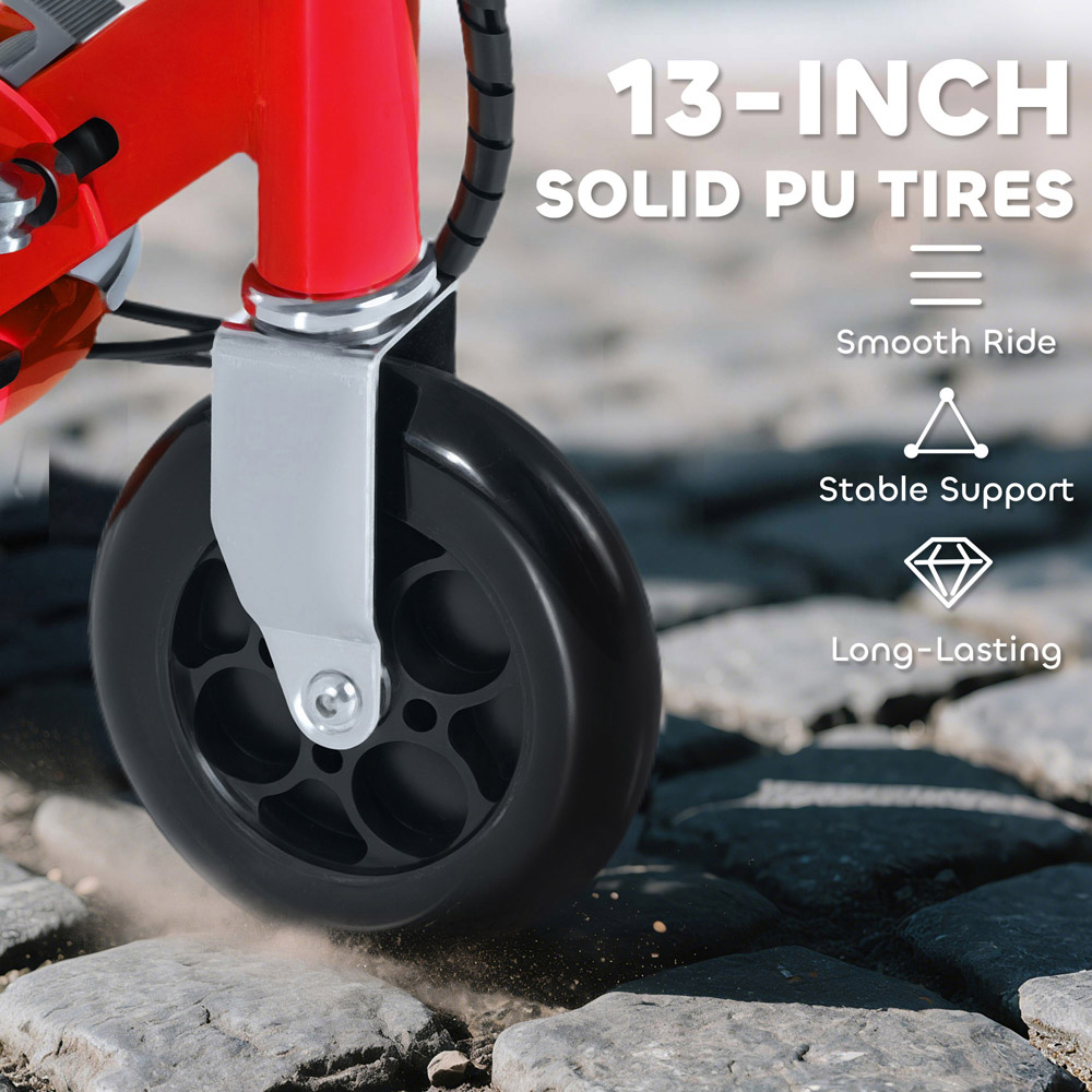 Tommy Toys Red Adjustable Seat and Brake Foldable Powered Kick Scooter Image 6