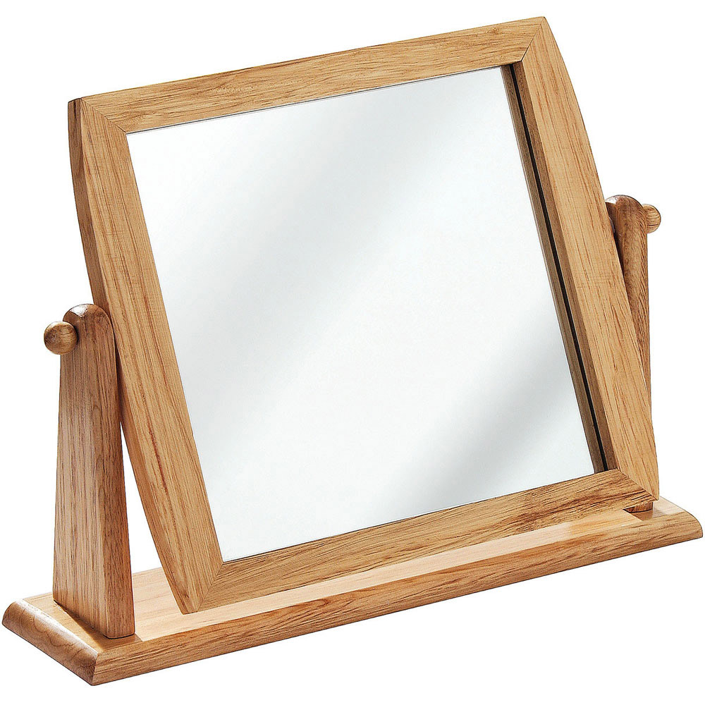 Premier Housewares Natural Dressing Table Mirror Image 2